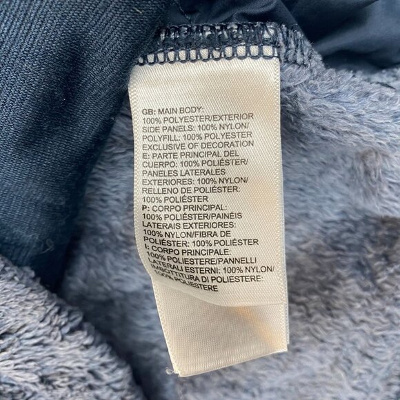 The North Face Womens Half-Zip Pullover Jacket Small Fuzzy Fleece Blue & Gray - Picture 9 of 13